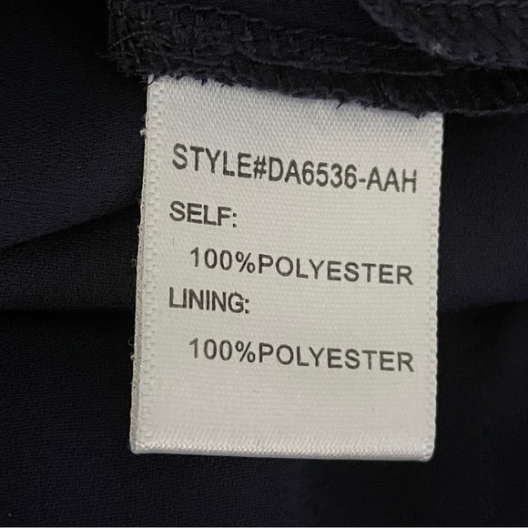 Dee Elly Faux Wrap Tulip Waterfall Dress Style #DA 6536-AAH - Picture 8 of 9